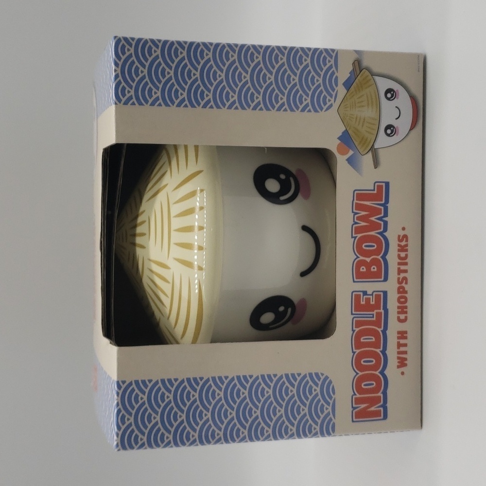 510- Mad Engine Noodle Bowl With Chopsticks NWT